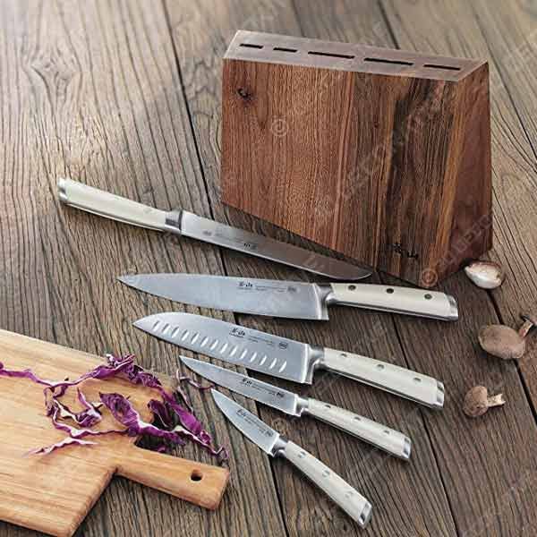 Cangshan S Serie 4-teiliges Messer-Set | Deutscher Stahl, Geschmiedet | Mit Messerblock