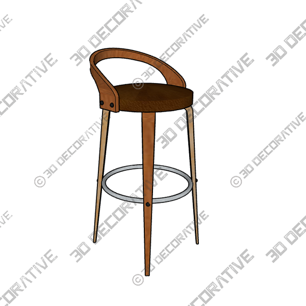 Armen Living Sonia Barstool 3D DECORATIVE